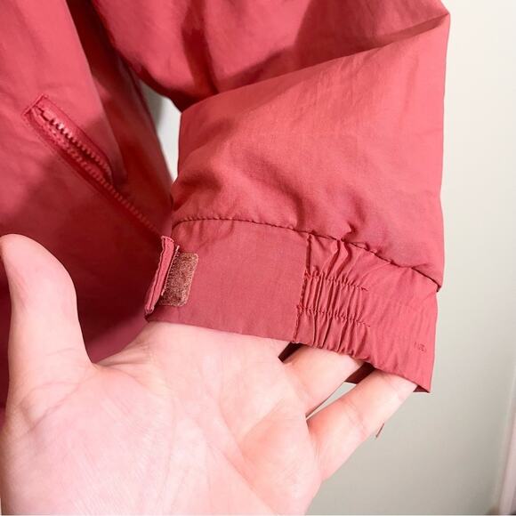 L.L.Bean Womens Collared Long Sleeve Full Zip Fleece Lining Jacket Red Medium - Picture 4 of 16